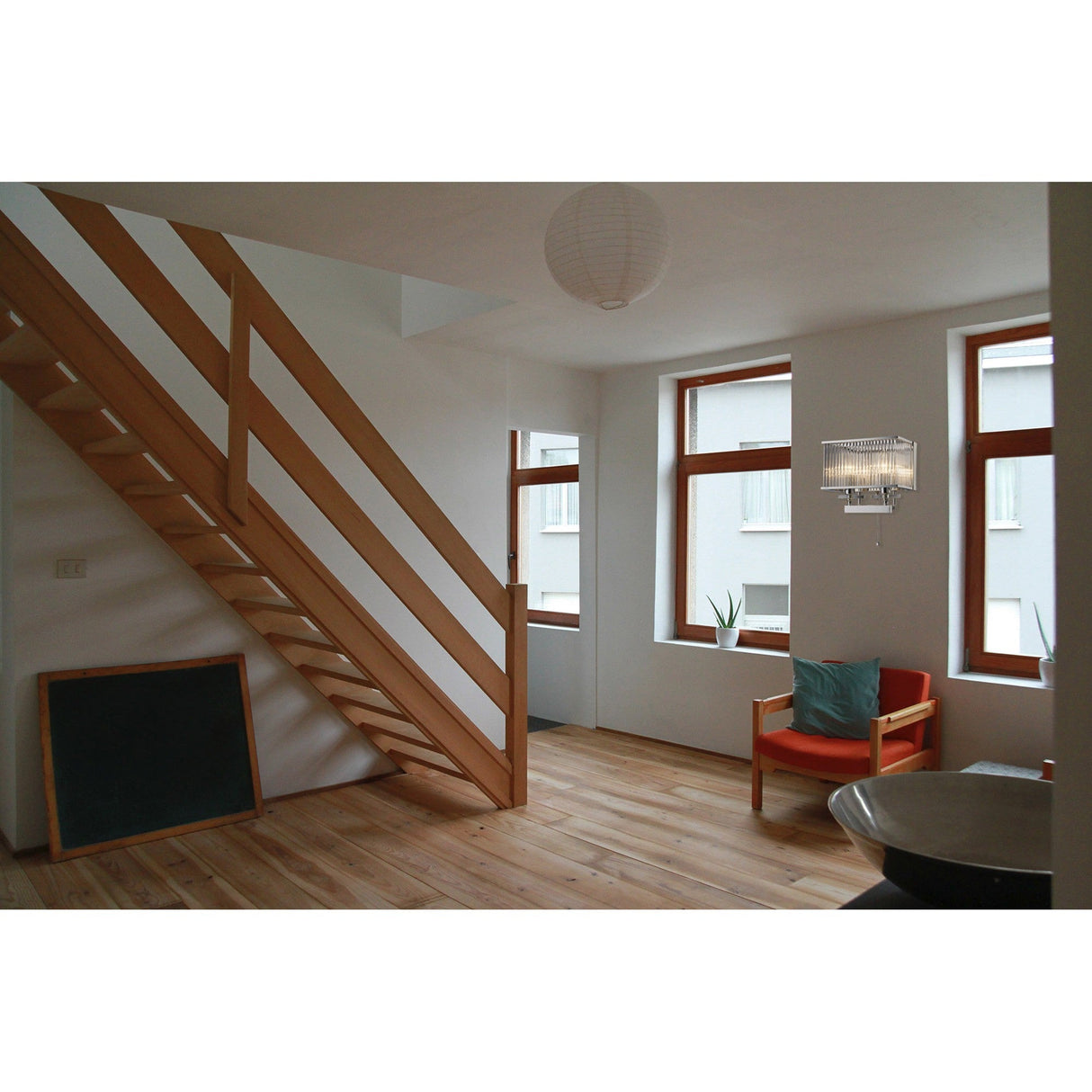 Vanessa 2 Light Crystal Wall Light With Switch - Chrome