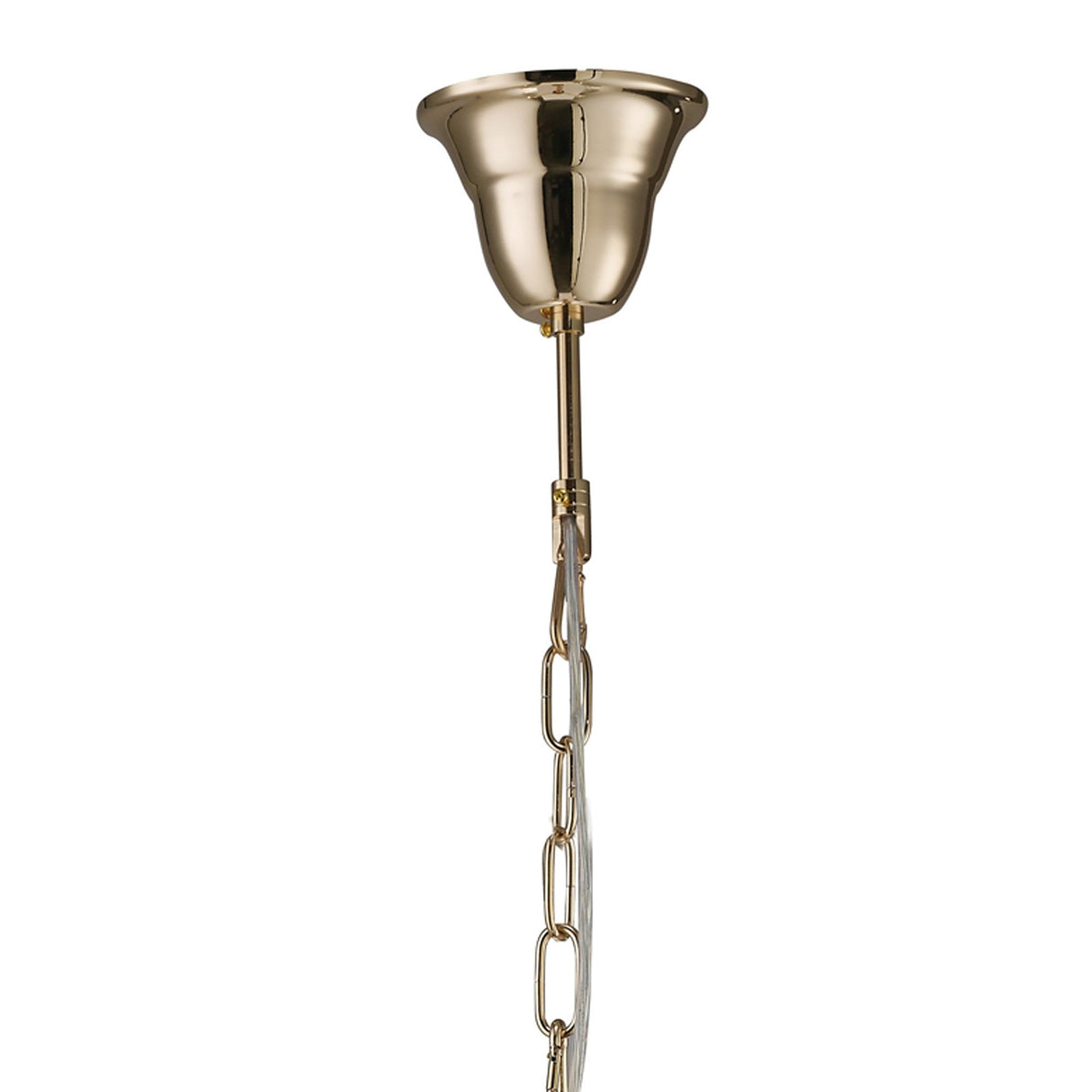 Vela 54cm 3 Light Crystal Chandelier - French Gold