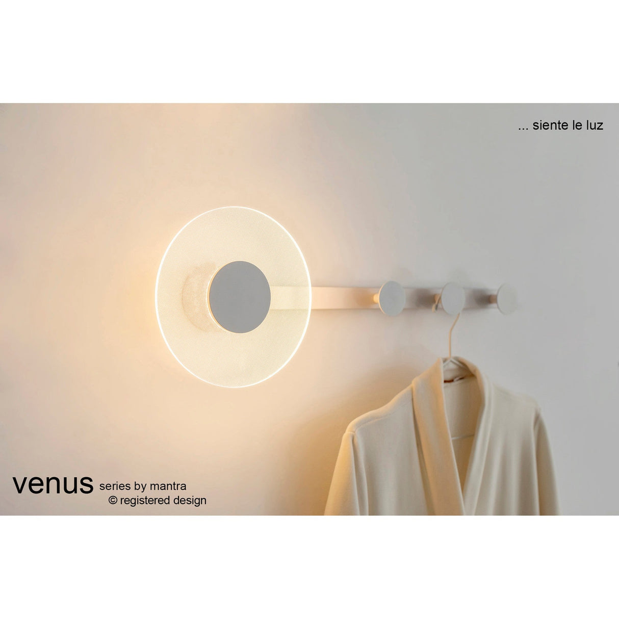 Venus Coat Rack LED Wall Light 6W 3000K - White