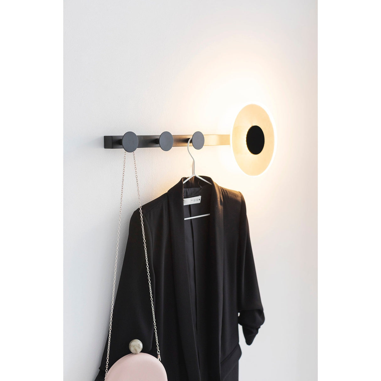 Venus Coat Rack LED Wall Light 6W 3000K - Black