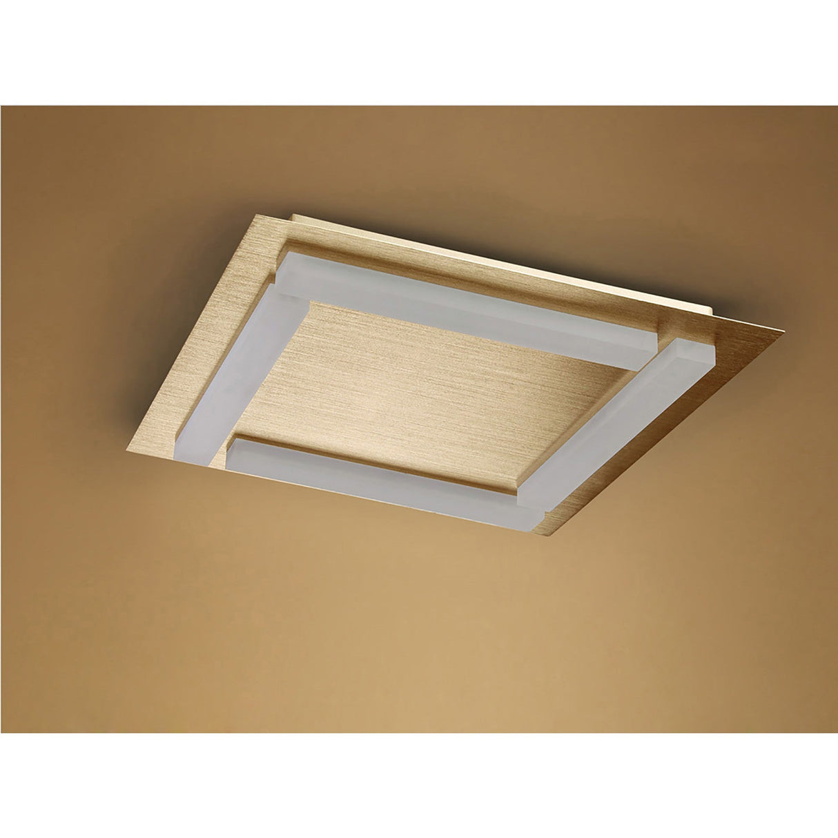 Verona LED Flush Ceiling Light 3000K 20W - Satin Gold