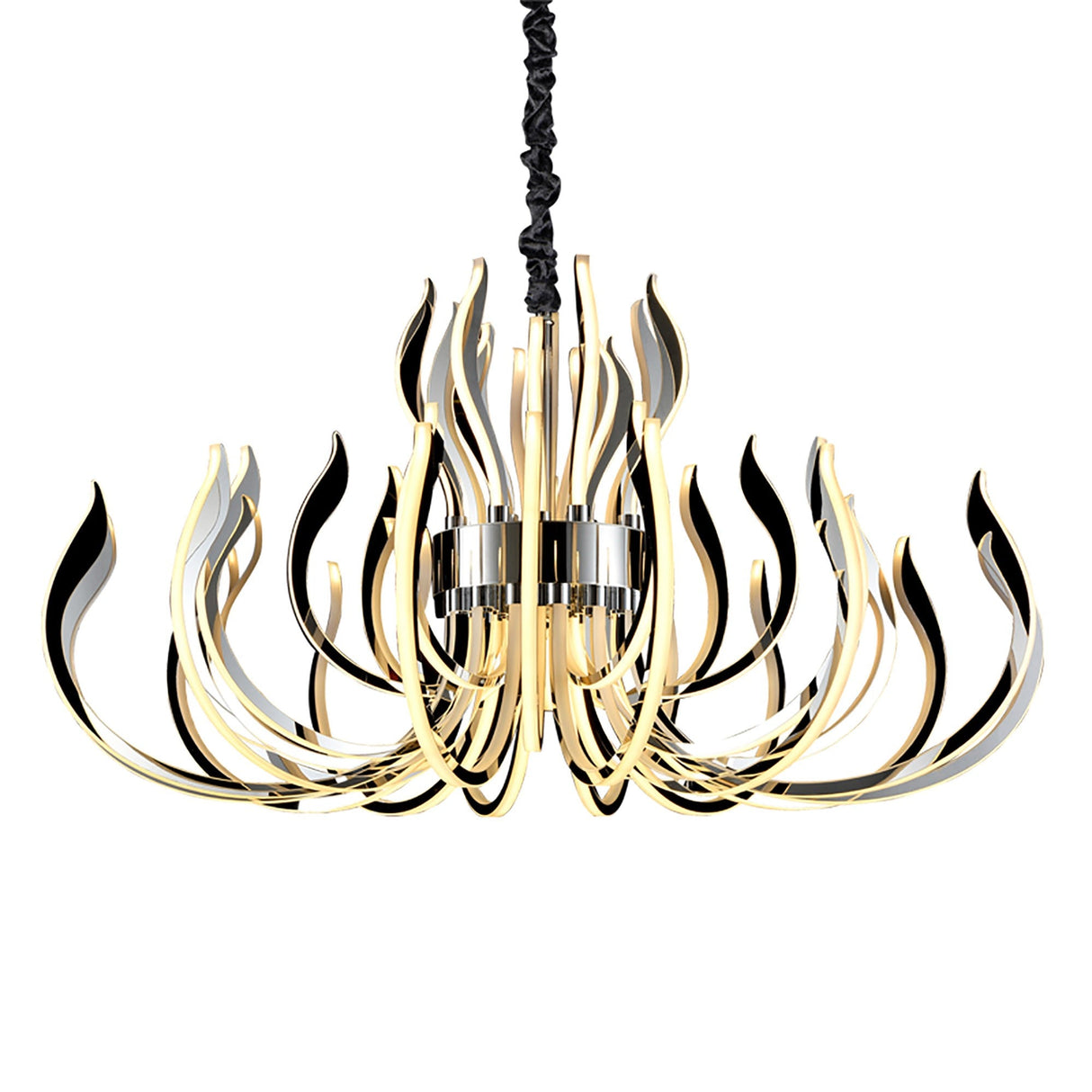 Versailles 133cm LED Chandelier 553W 3000K - Polished Chrome