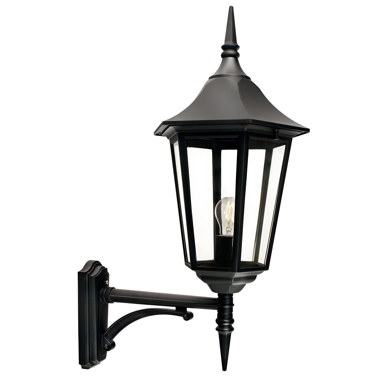 Valencia Grande 1 Light Up Lantern - Black