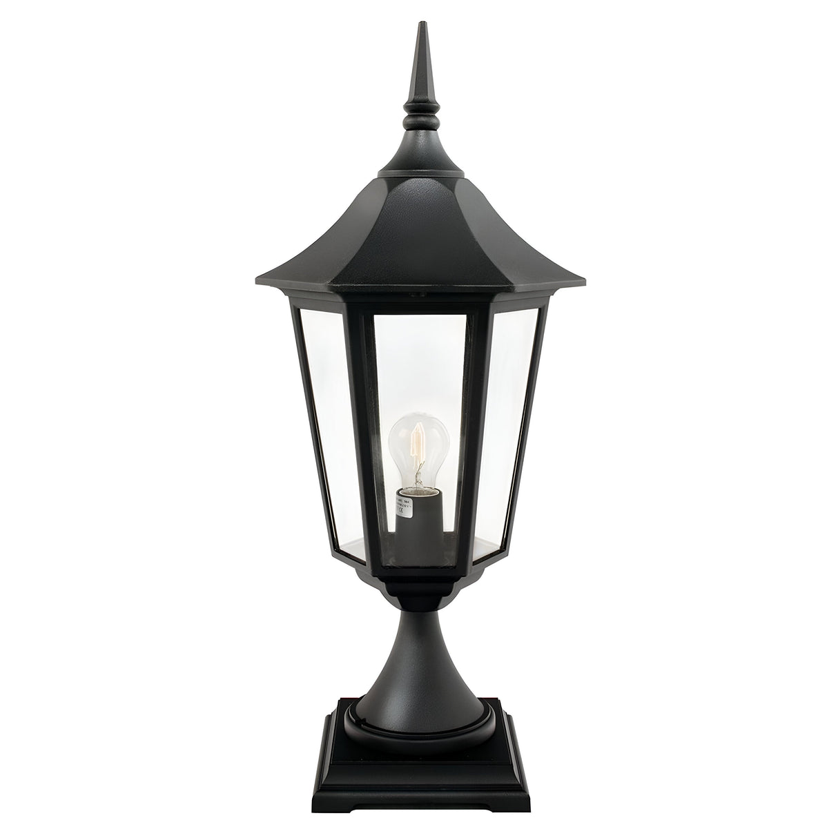 Valencia Grande 1 Light Pedestal - Black