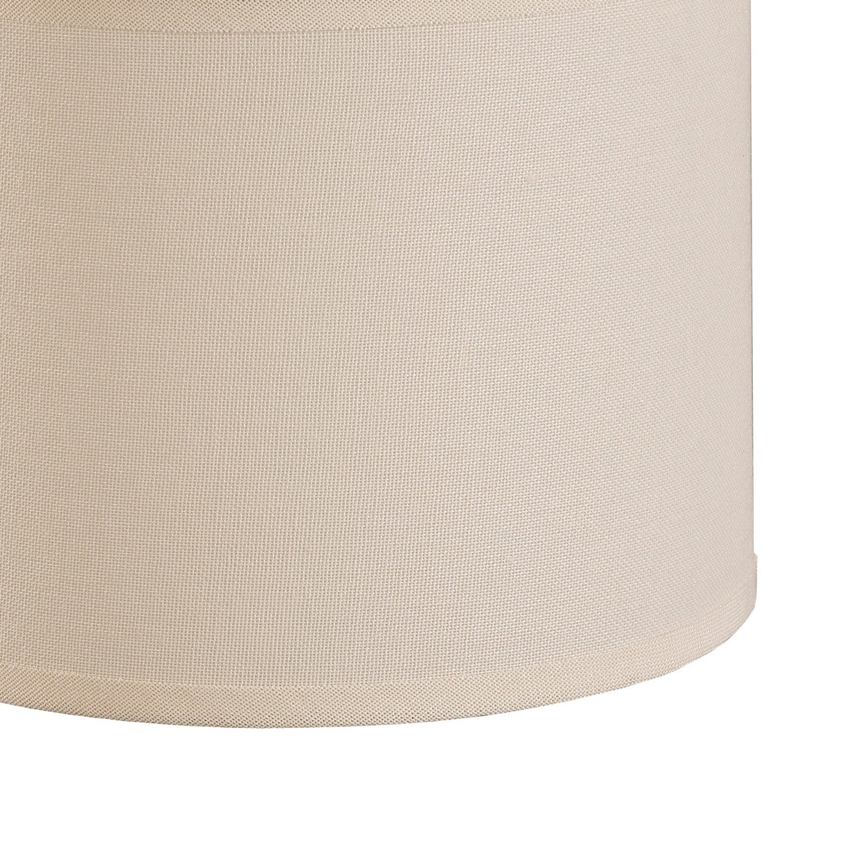 Victoria Round Lampshade - Ivory Cream, 20 x 16cm