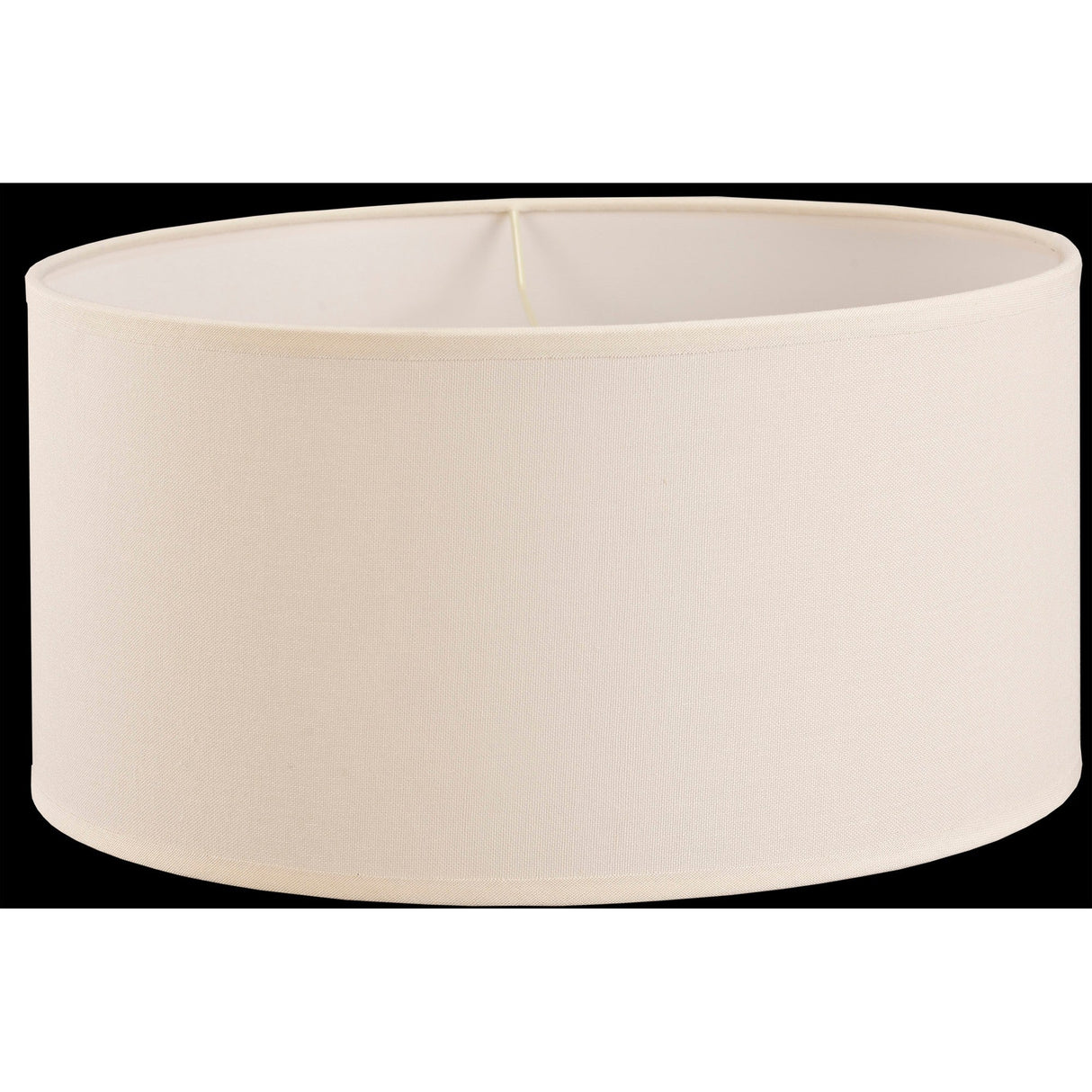 Victoria Round Lampshade - Ivory Cream, 40 x 20cm