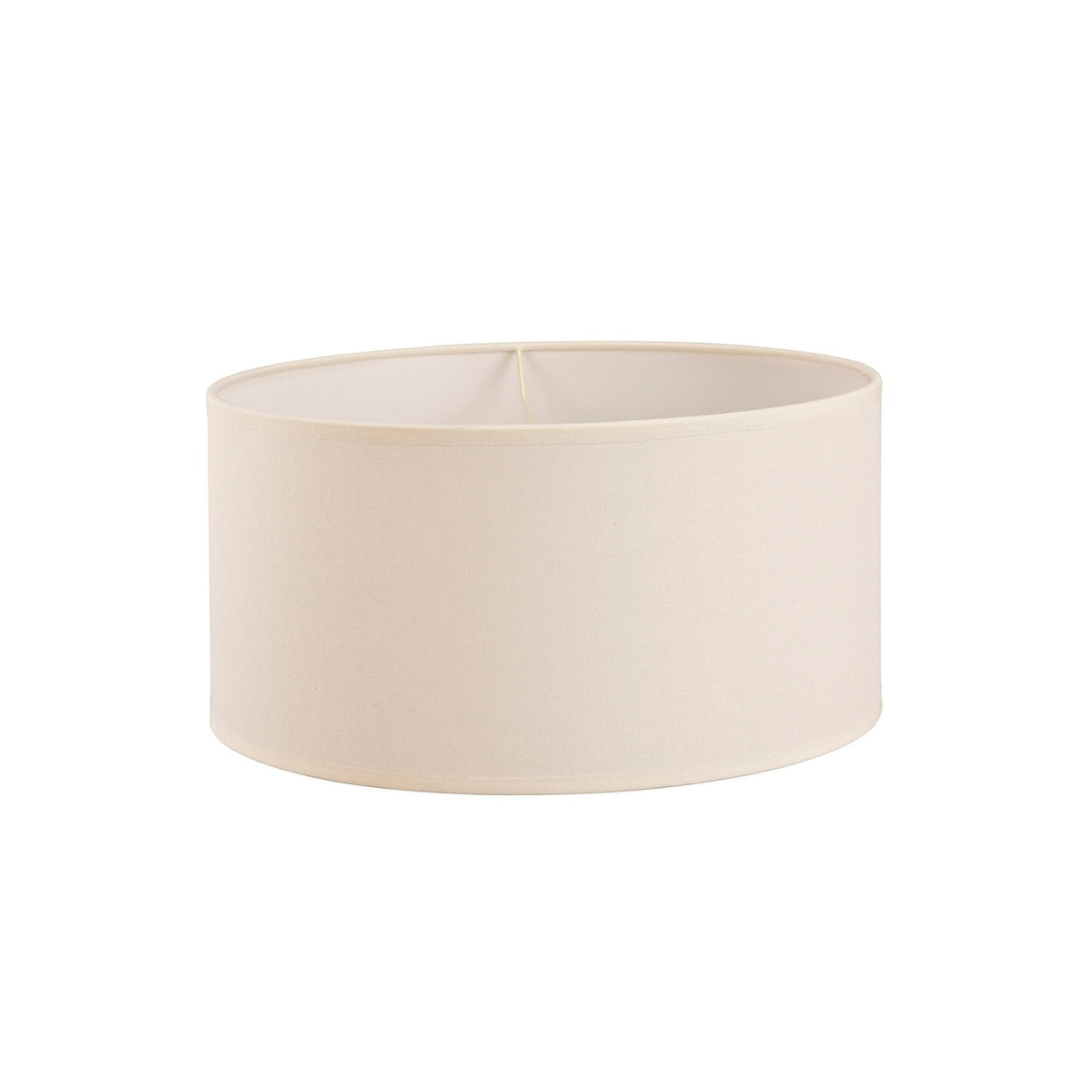 Victoria Round Lampshade - Ivory Cream, 40 x 20cm