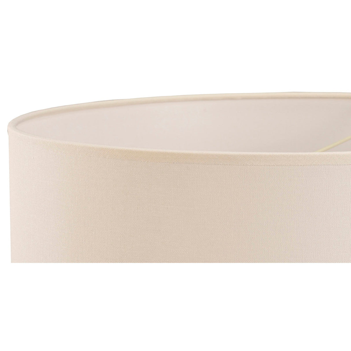 Victoria Round Lampshade - Ivory Cream, 50 x 22.5cm