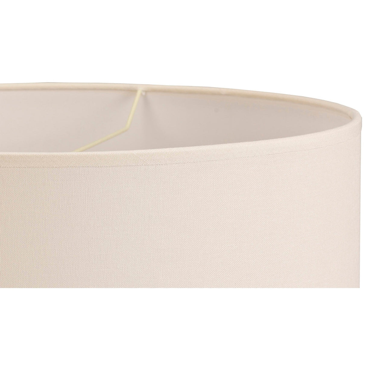 Victoria Round Lampshade - Ivory Cream, 50 x 22.5cm