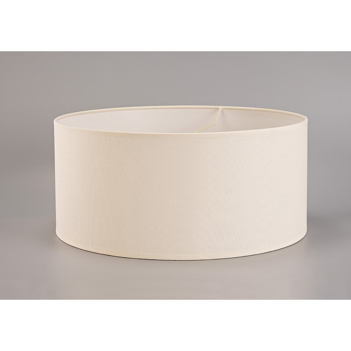 Victoria Round Lampshade - Ivory Cream, 50 x 22.5cm