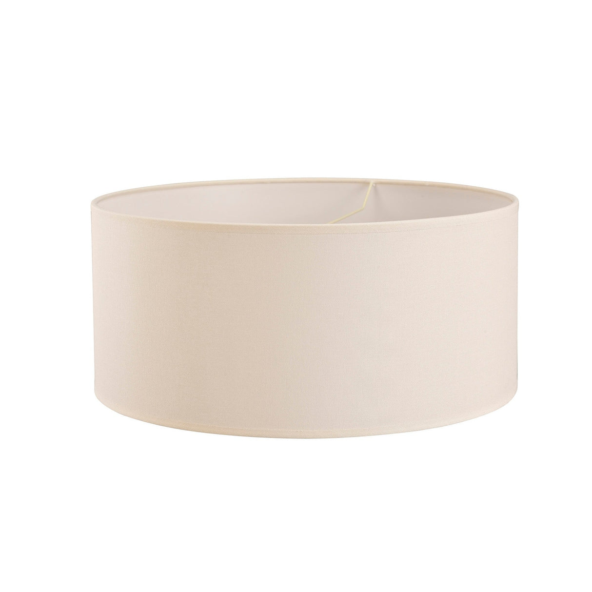 Victoria Round Lampshade - Ivory Cream, 50 x 22.5cm