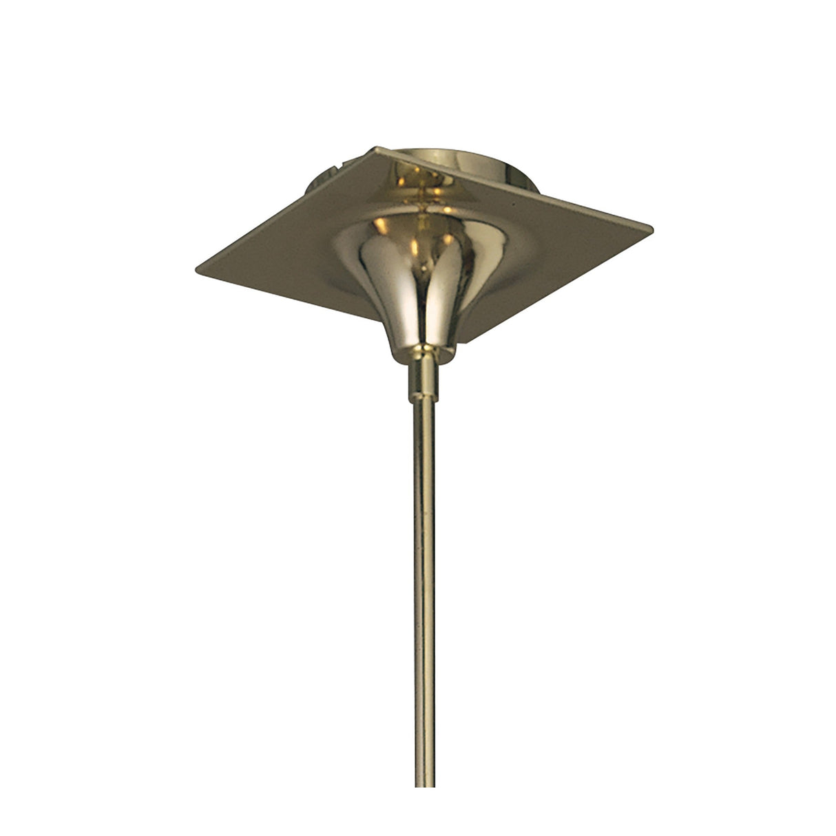 Viena 53cm Telescopic Round 4 Light Chandelier - Polished Brass