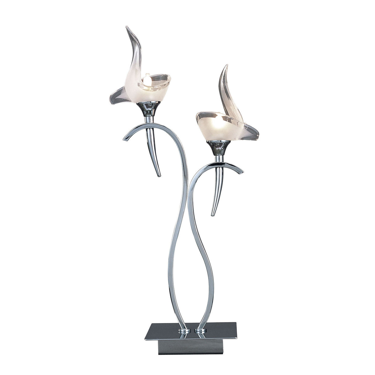 Viena 2 Light Table Lamp - Polished Chrome