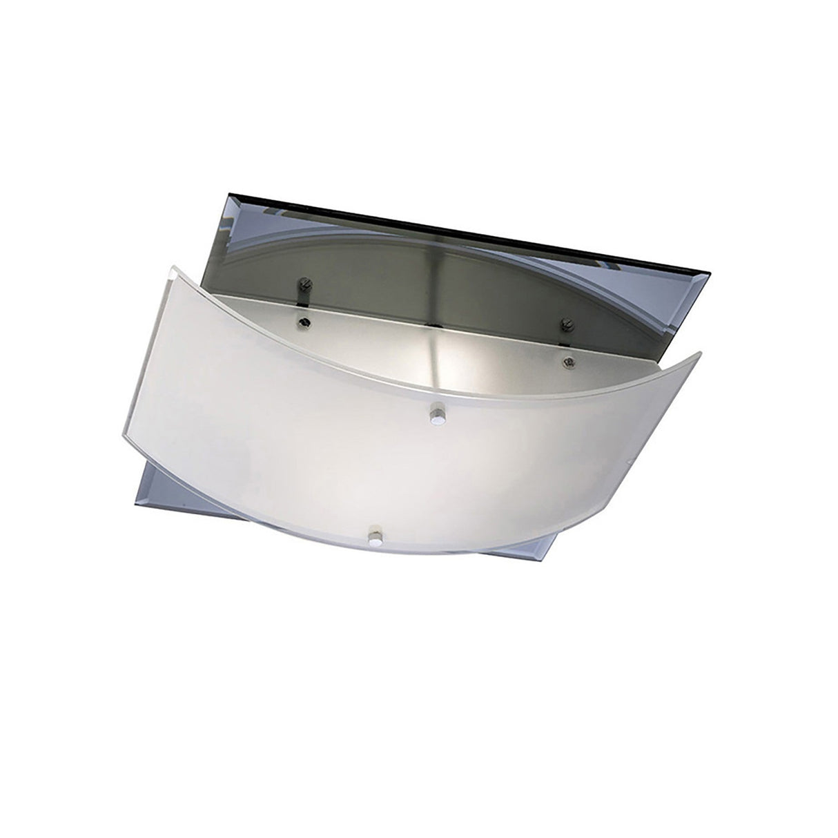 Vito 2 Light Smoked Mirror Flush Ceiling Light – Polished Chrome