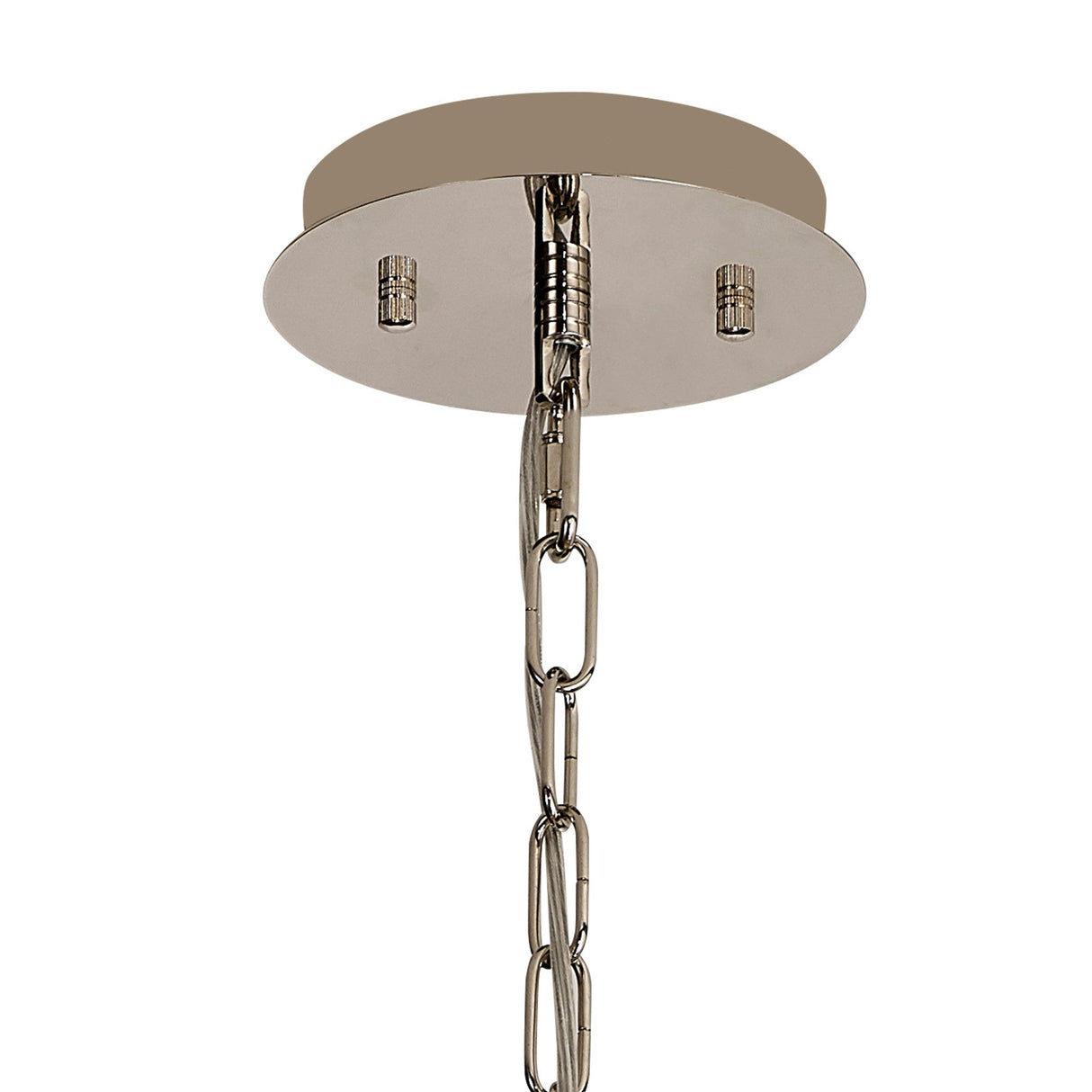 Vivienne 50cm 4 Light Crystal Chandelier/Semi Ceiling - Polished Nickel