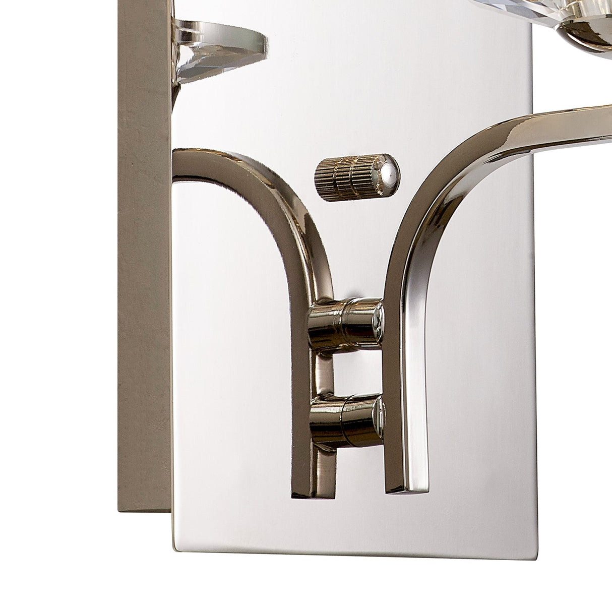Vivienne 1 Light Crystal Wall Light - Polished Nickel