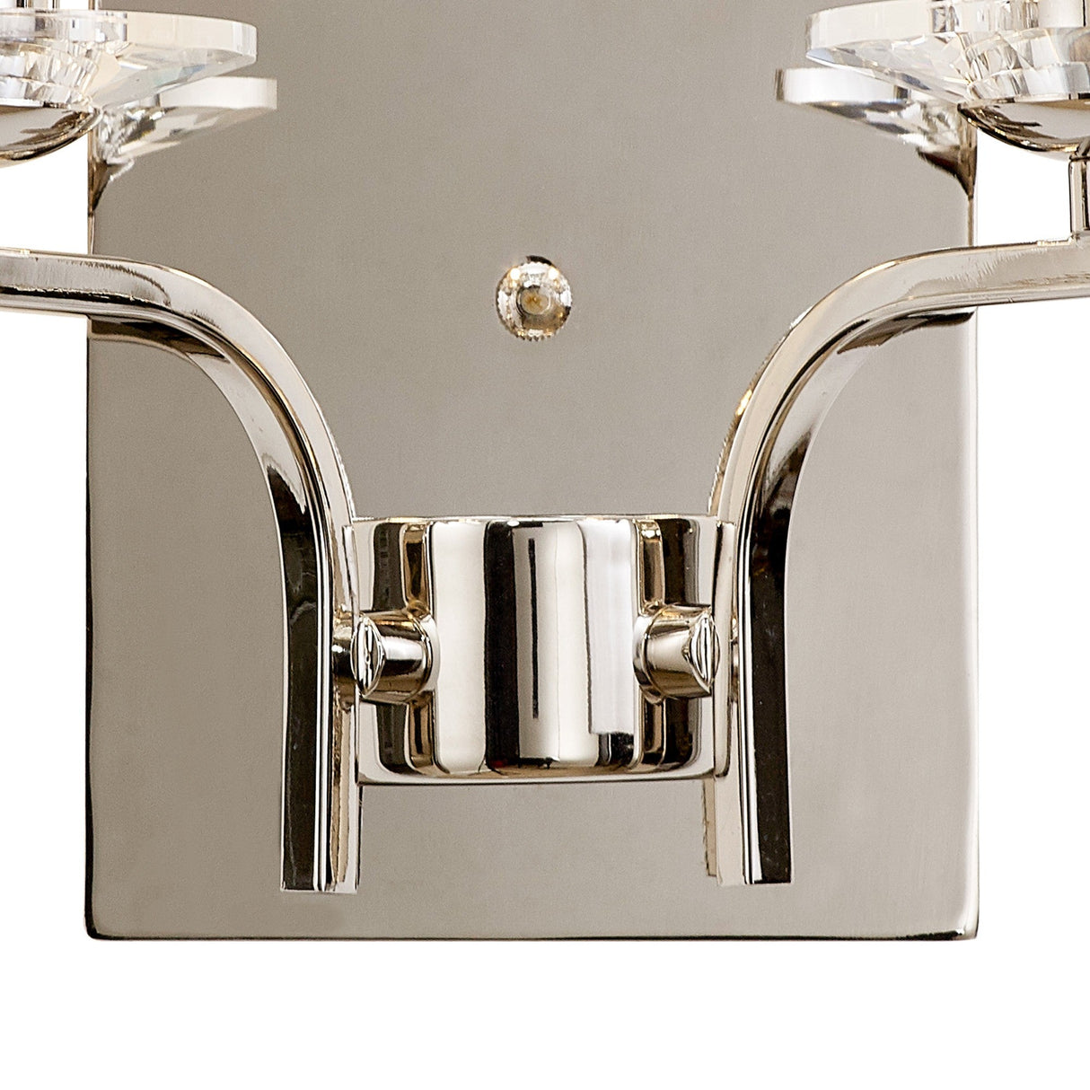 Vivienne 2 Light Crystal Wall Light - Polished Nickel