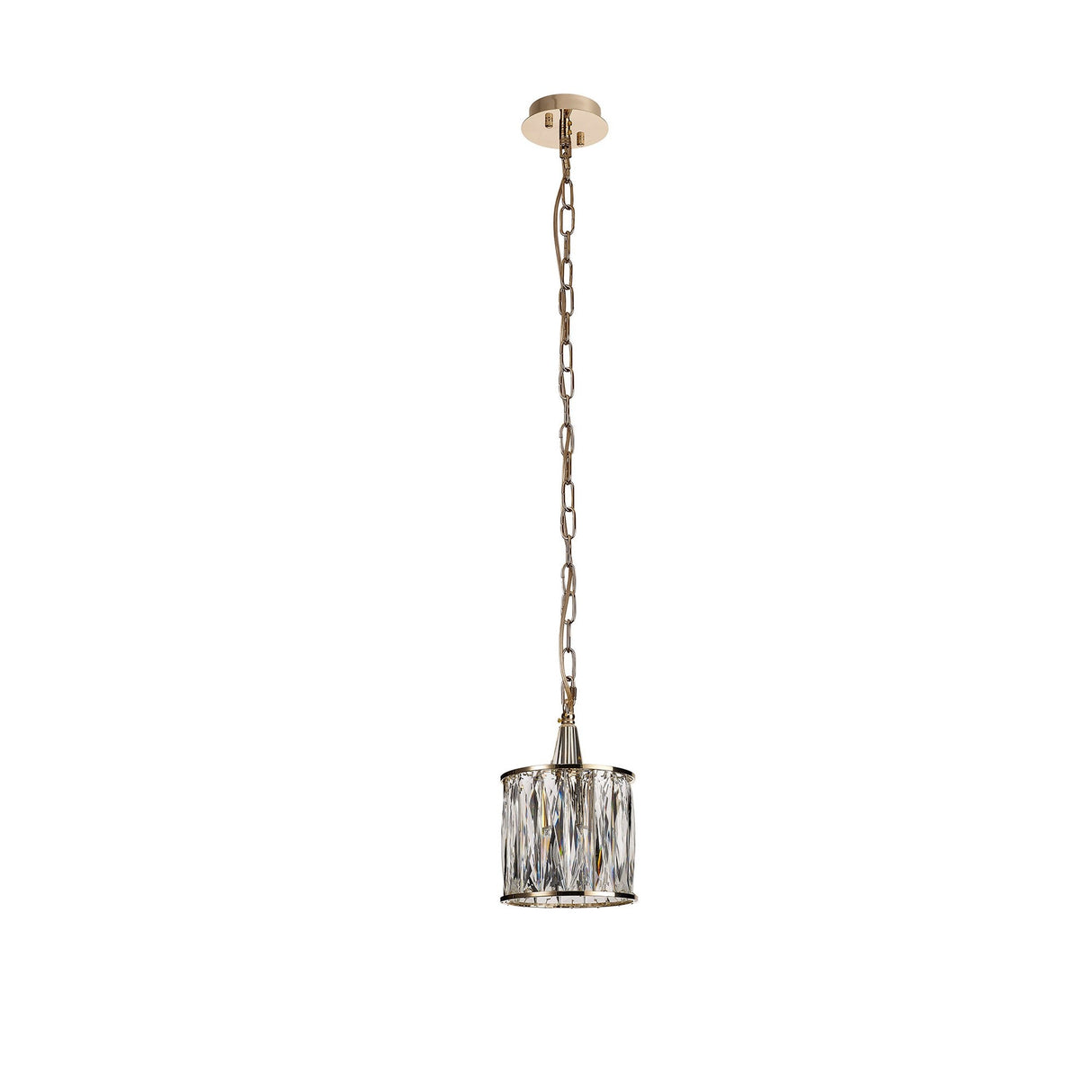 Vivienne 17cm 1 Light Crystal Pendant Light - French Gold