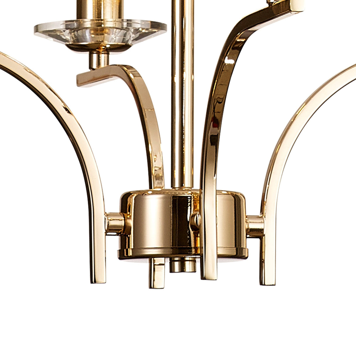 Vivienne 50cm 4 Light Crystal Chandelier/Semi Ceiling - French Gold