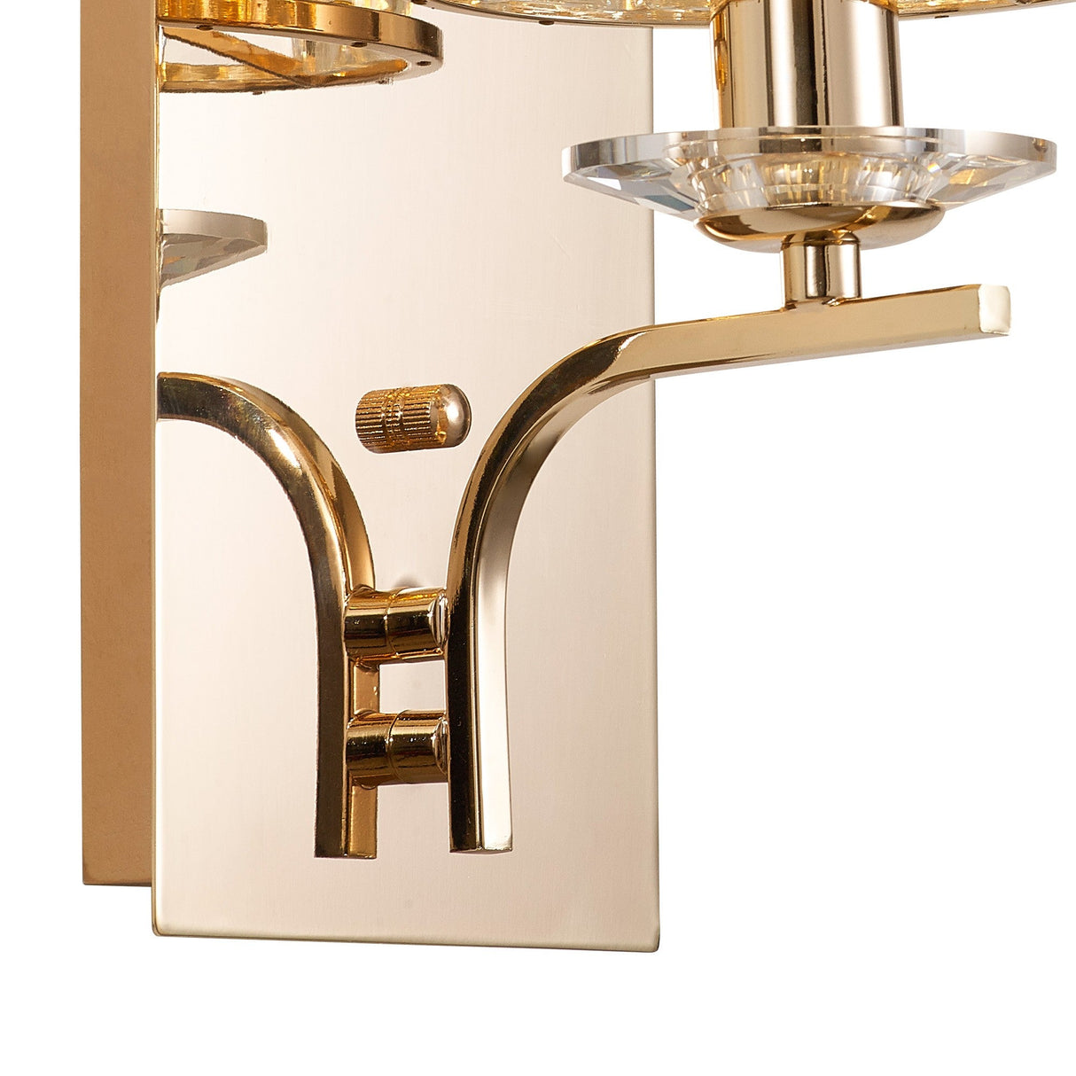 Vivienne 1 Light Crystal Wall Light - French Gold