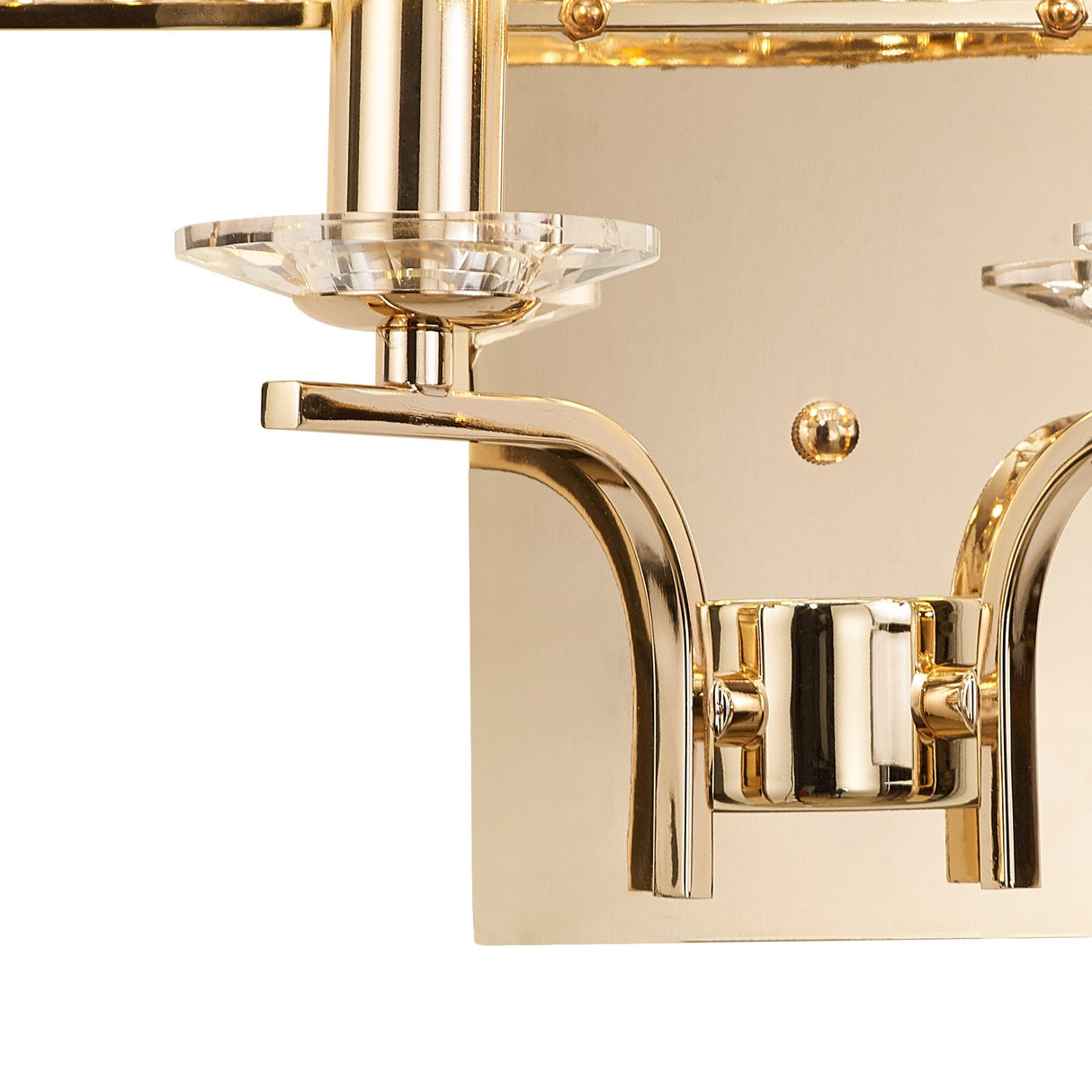 Vivienne 2 Light Crystal Wall Light - French Gold