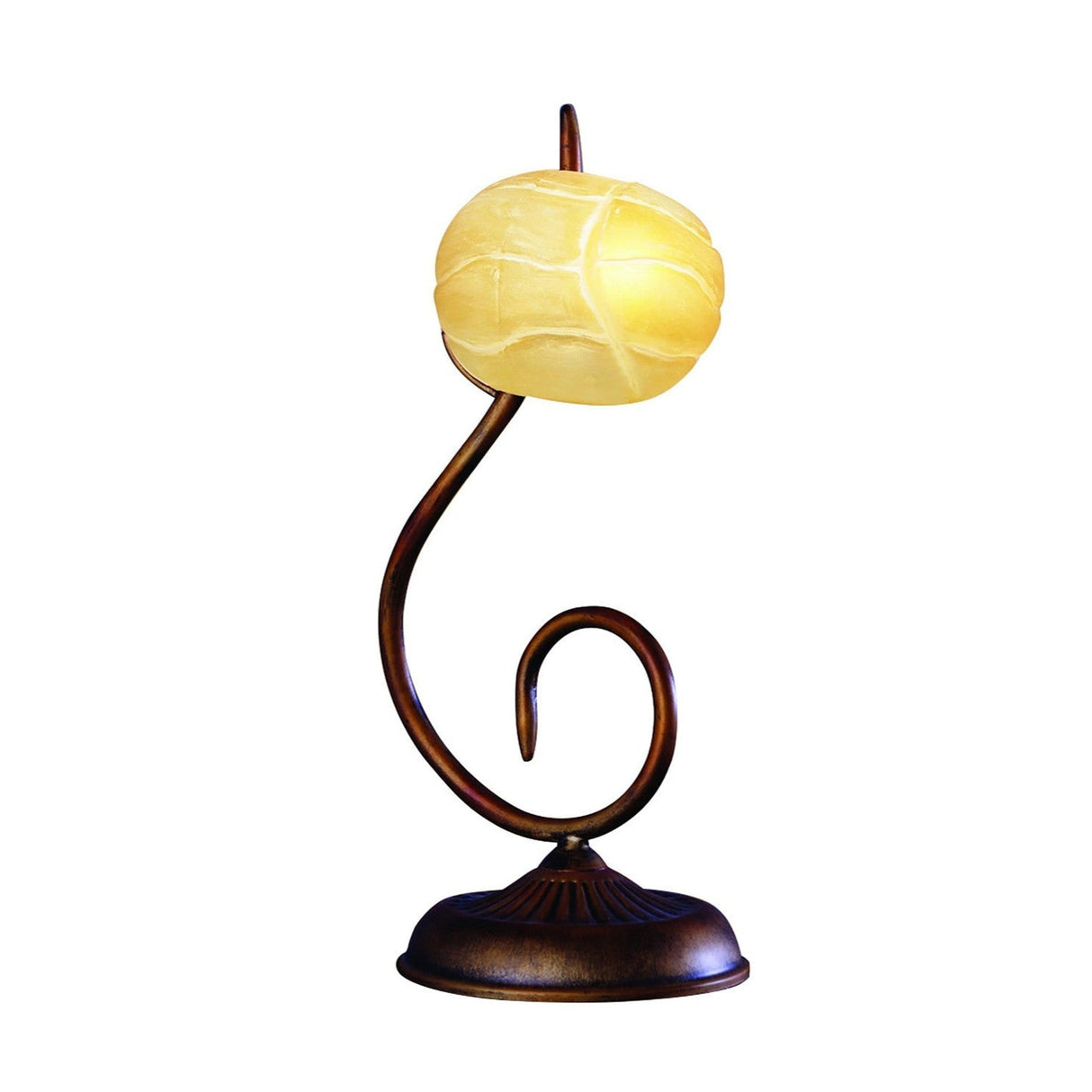 Wave 1 Light Table Lamp - Rustic Gold