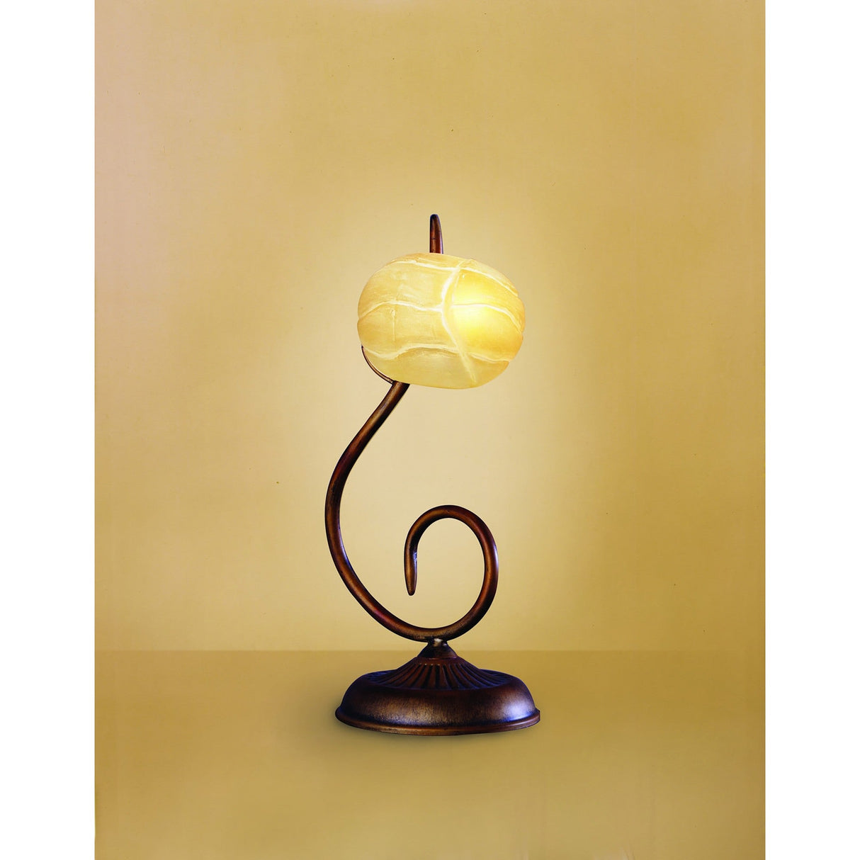 Wave 1 Light Table Lamp - Rustic Gold