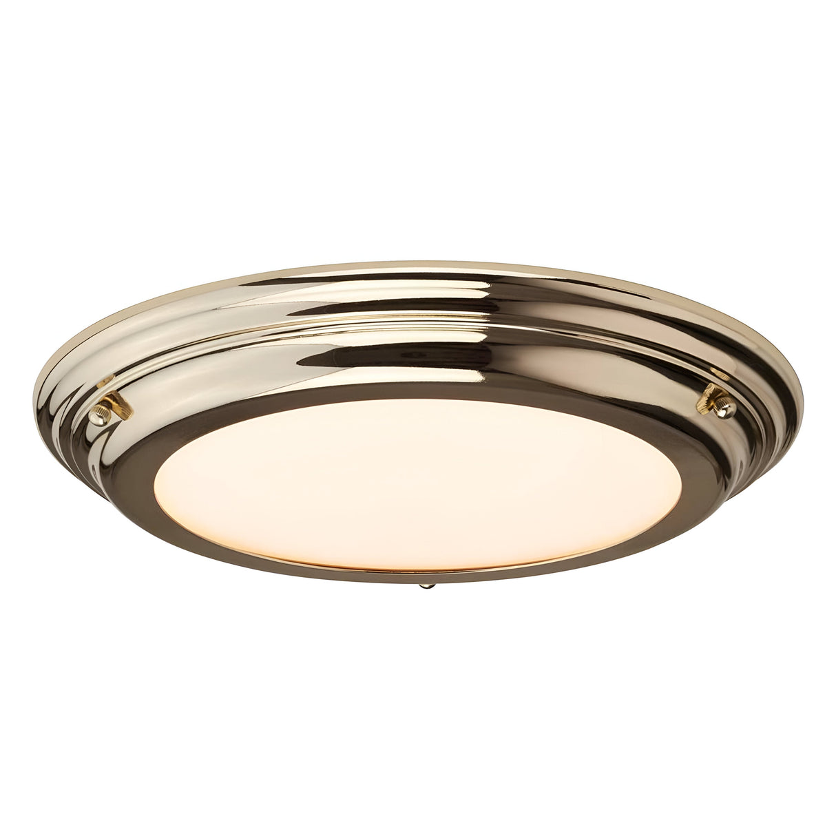 Welland 1 Light Flush - Polished Brass