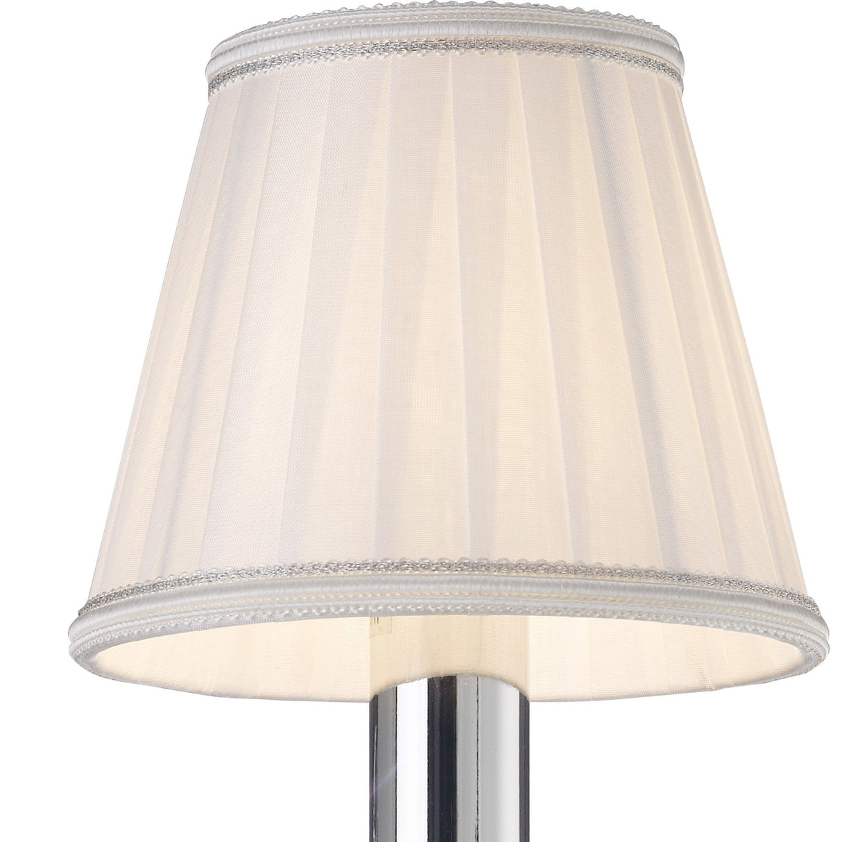 Willow 1 Light Crystal Wall Light - Chrome (Without Shade)