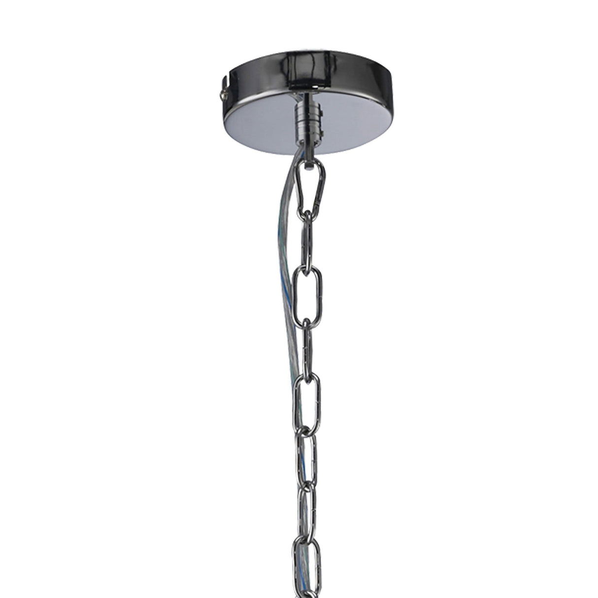 Willow 5 Light Crystal Chandelier - Polished Chrome (Without Shade)