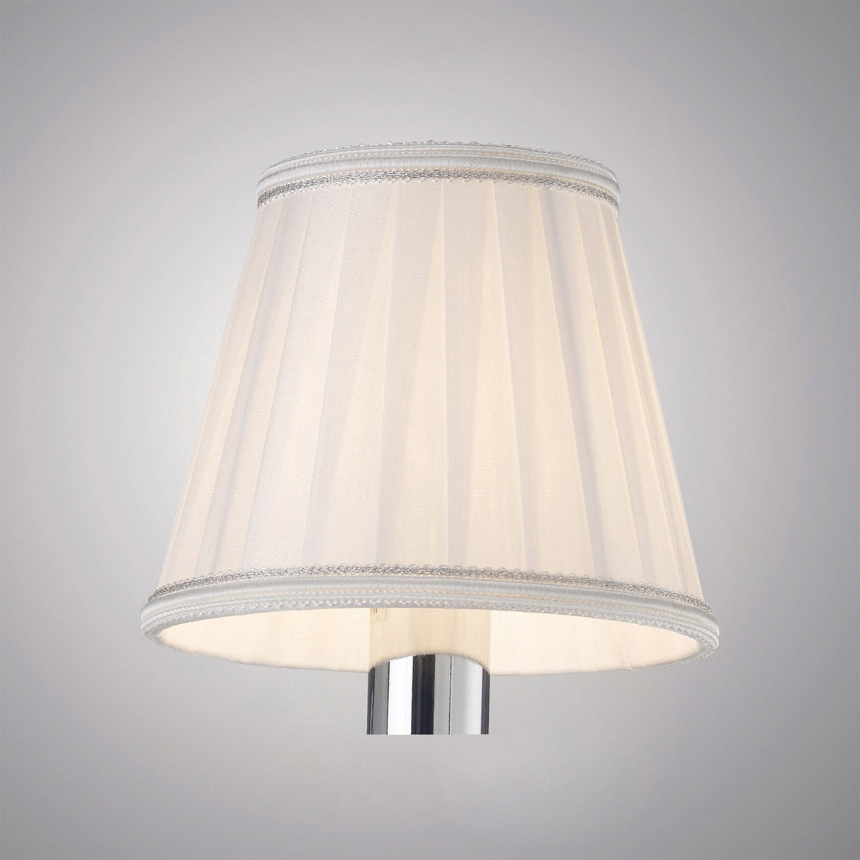 Willow Clip-On Lampshade - White, 8/13cm x 11cm