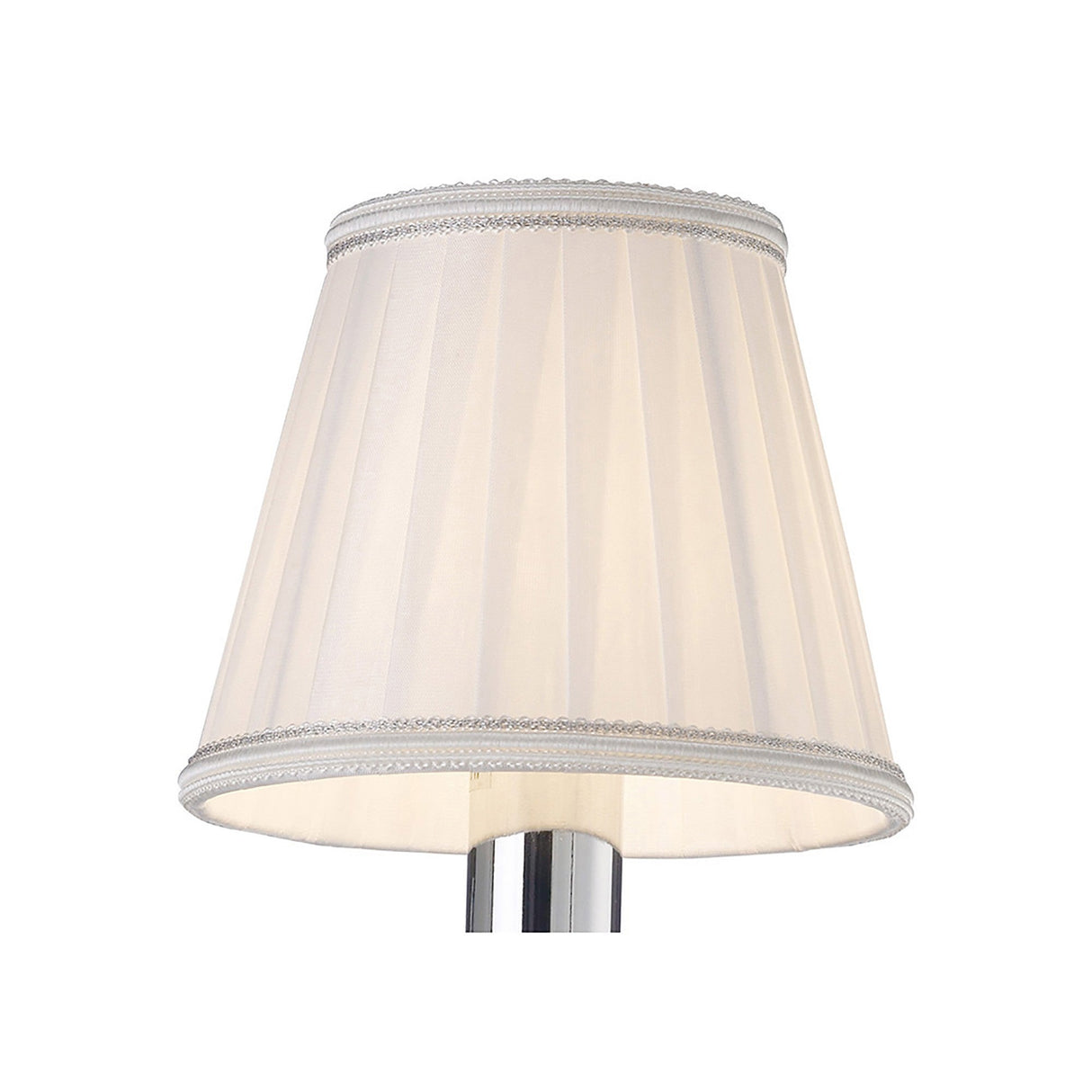 Willow Clip-On Lampshade - White, 8/13cm x 11cm