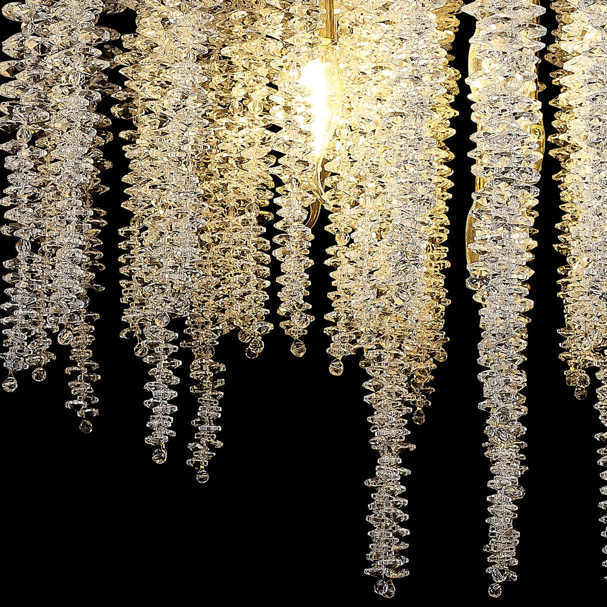 Wisteria 62cm 7 Light Crystal Suspension Light - French Gold