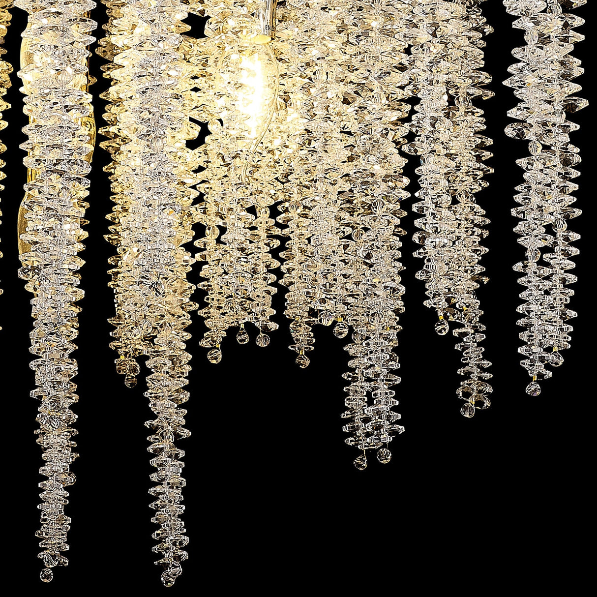Wisteria 62cm 7 Light Crystal Suspension Light - French Gold