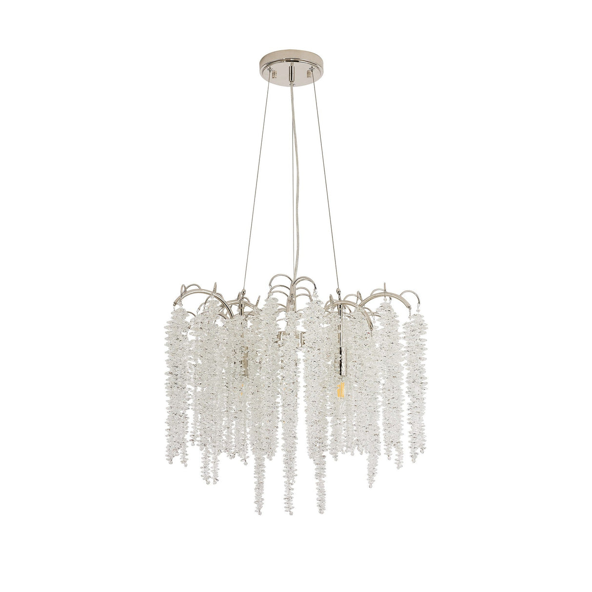Wisteria 62cm 7 Light Crystal Suspension Light - Polished Nickel