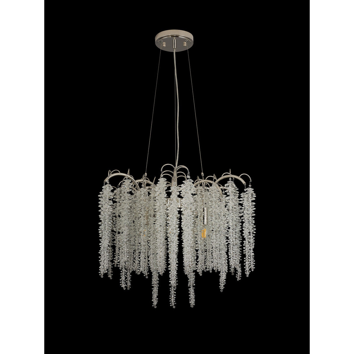 Wisteria 62cm 7 Light Crystal Suspension Light - Polished Nickel