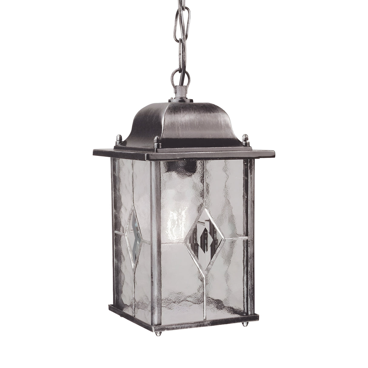Wexford 1 Light Chain Lantern - Black/Silver