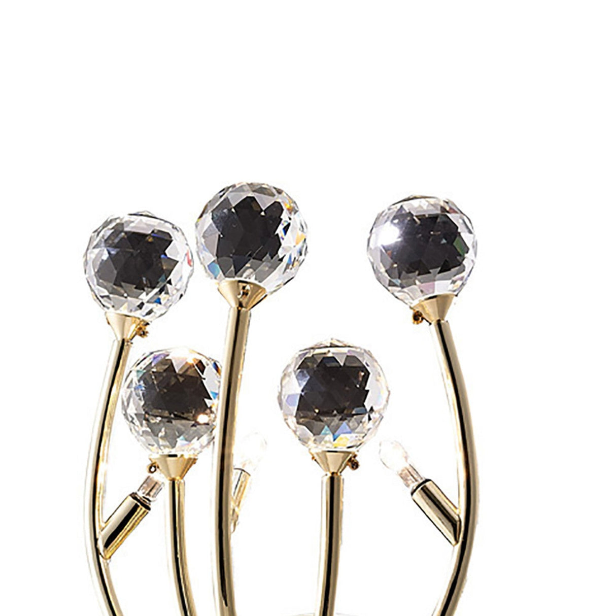 Xeena 3 Light Crystal Wall Light - Gold