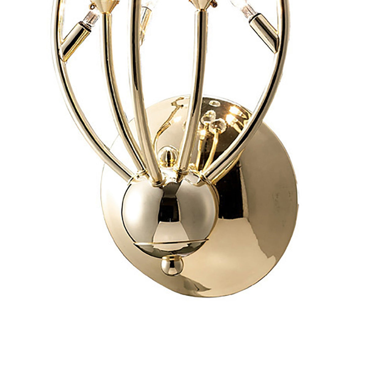 Xeena 3 Light Crystal Wall Light - Gold