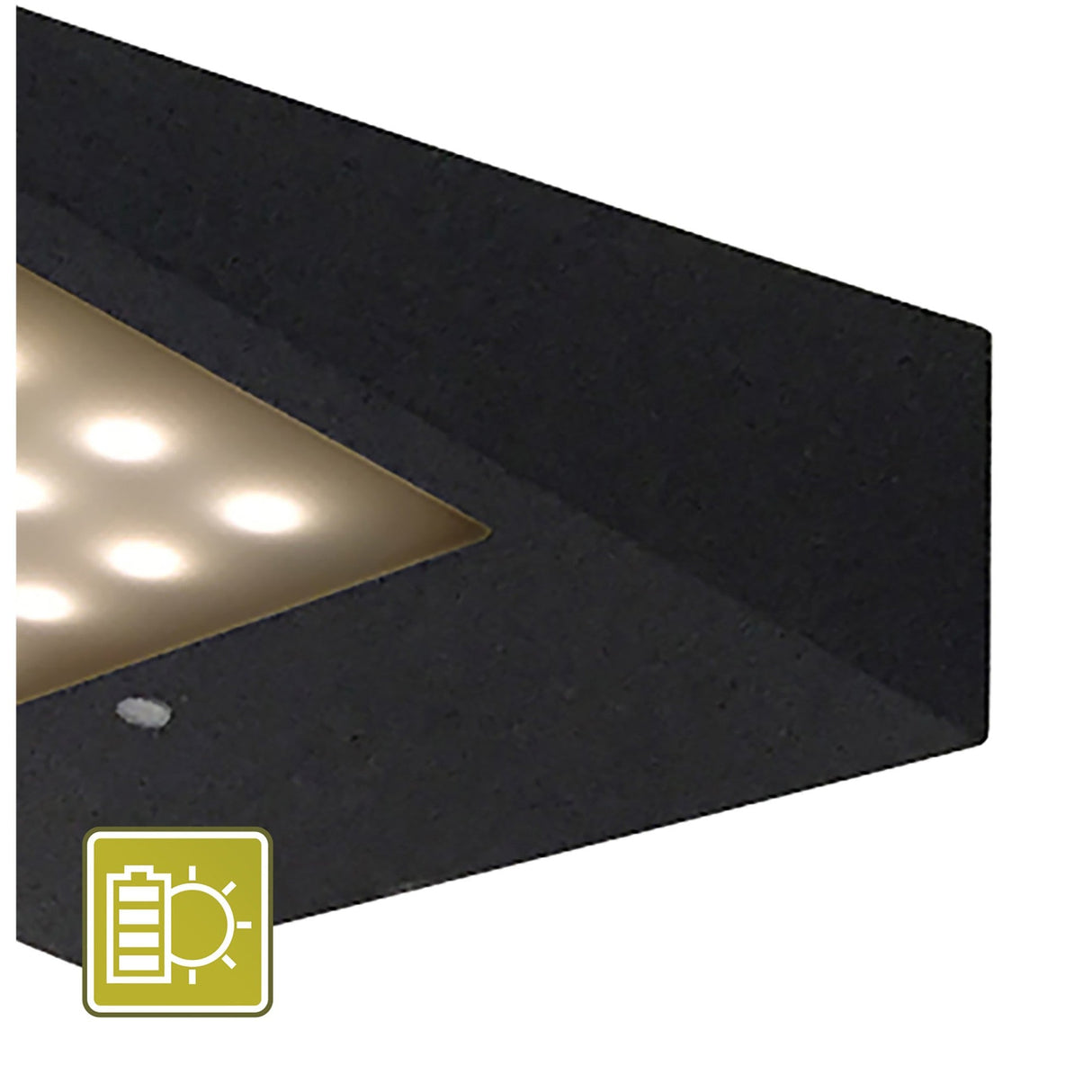 Yeti Solar/Sensor Outdoor LED Wall Light - Graphite