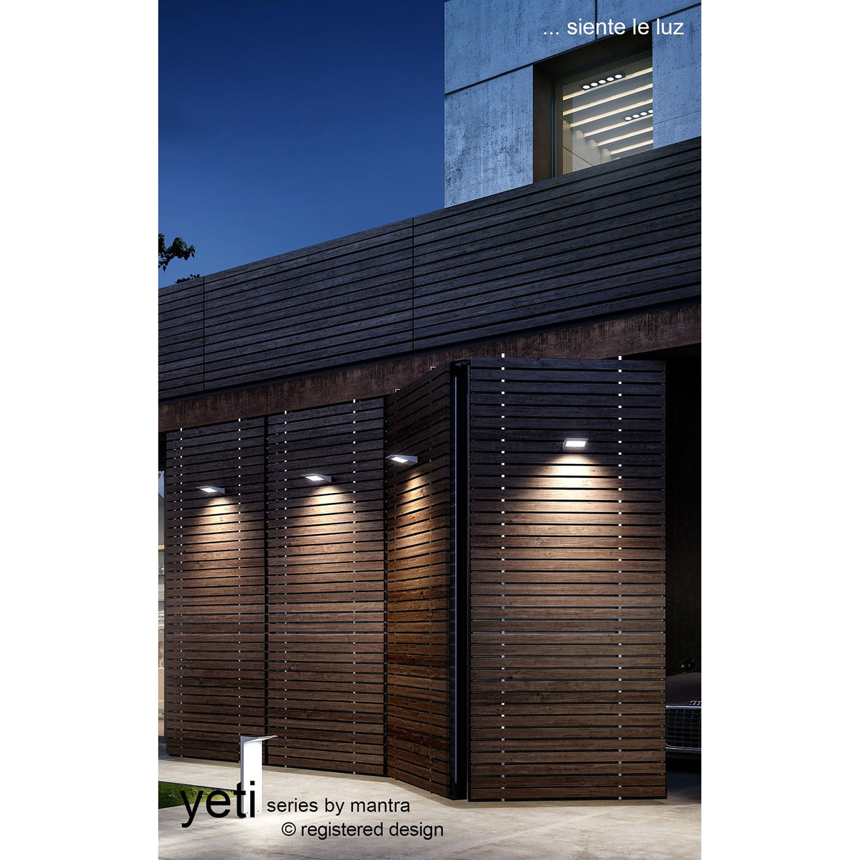 Yeti Solar/Sensor Outdoor LED Wall Light - Graphite