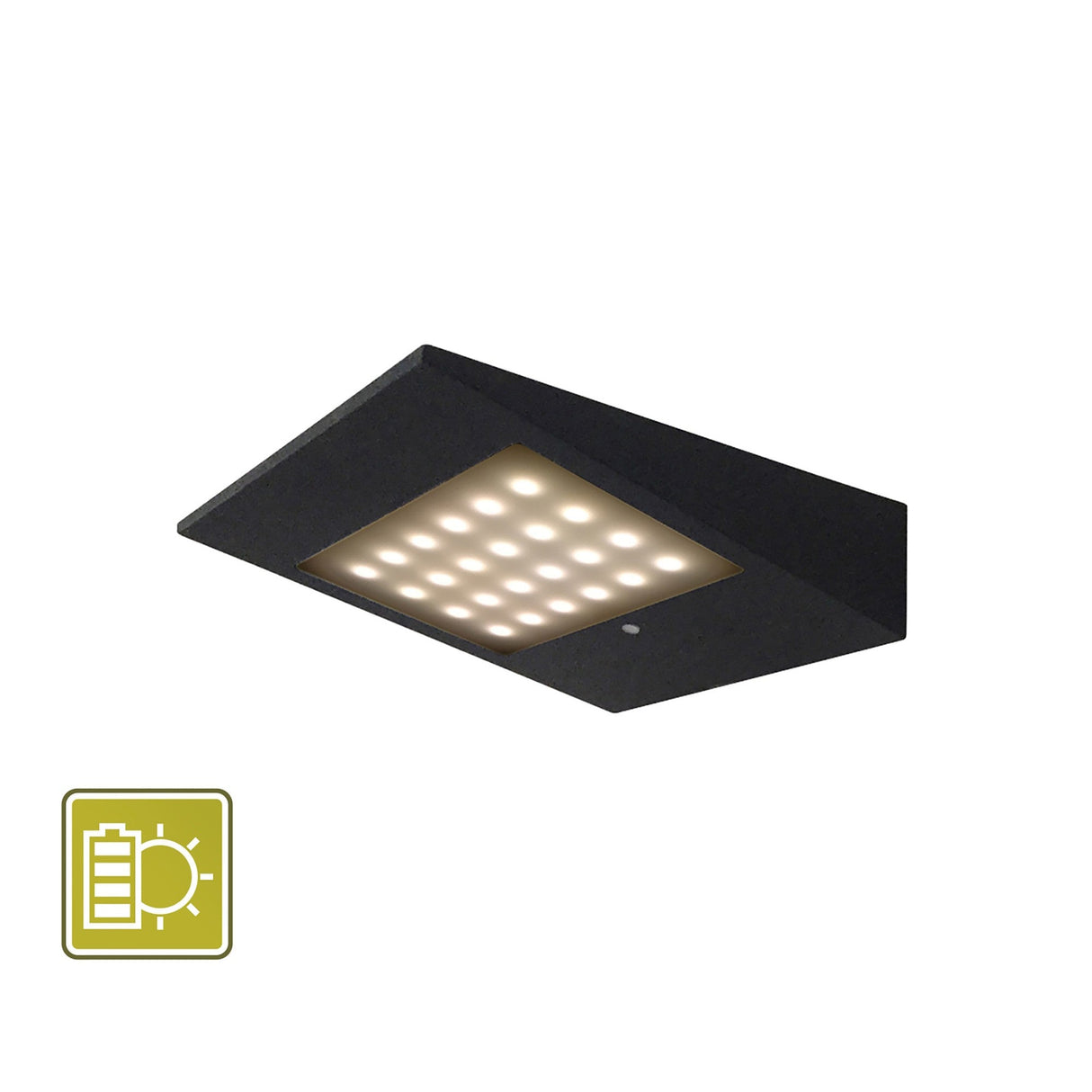 Yeti Solar/Sensor Outdoor LED Wall Light - Graphite