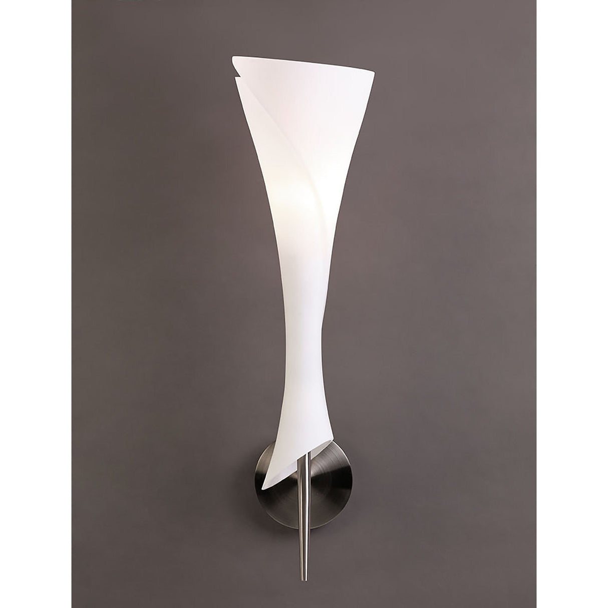 Zack 1 Light Wall Light - Satin Nickel