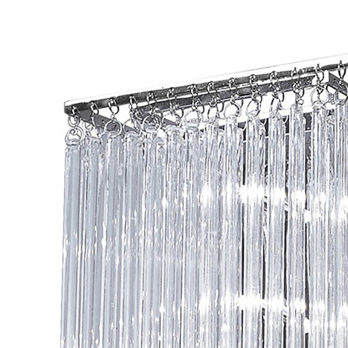 Zanthe 3 Light Glass Wall Light - Polished Chrome