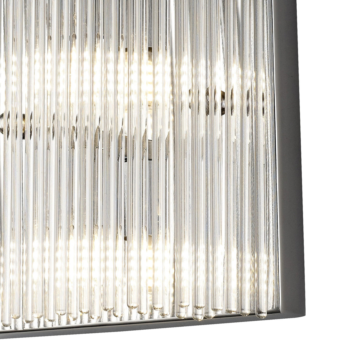 Zanthe 2 Light Glass Wall Light - Polished Chrome