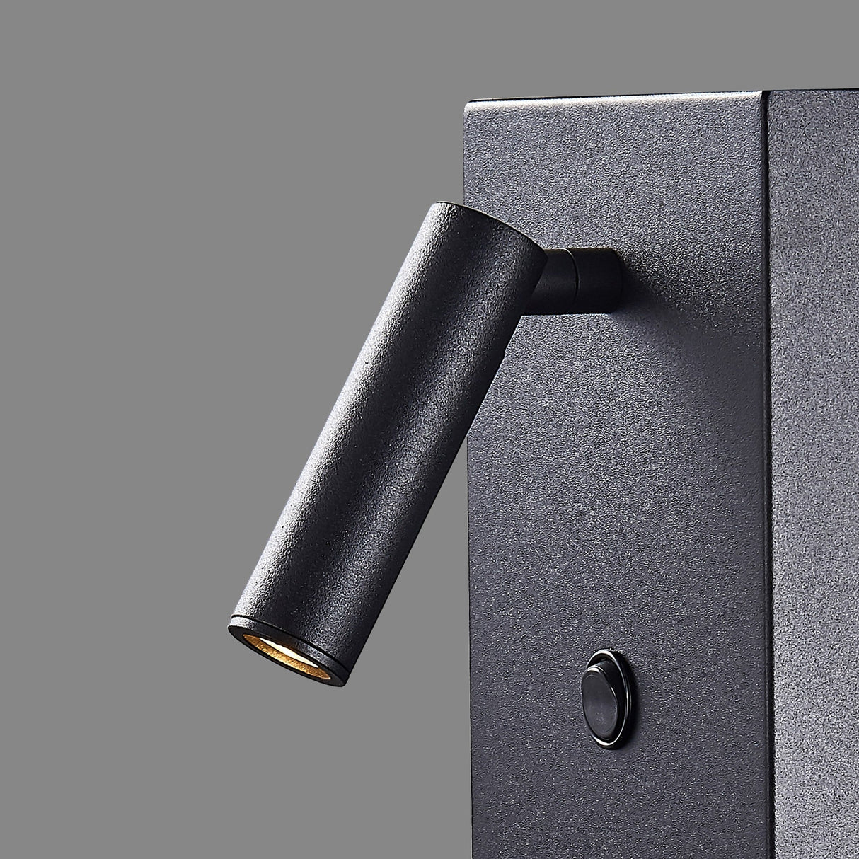 Zanzibar Reader LED Wall Light With Switch & Phone Induction Charger 3W 3000K - Sand Black