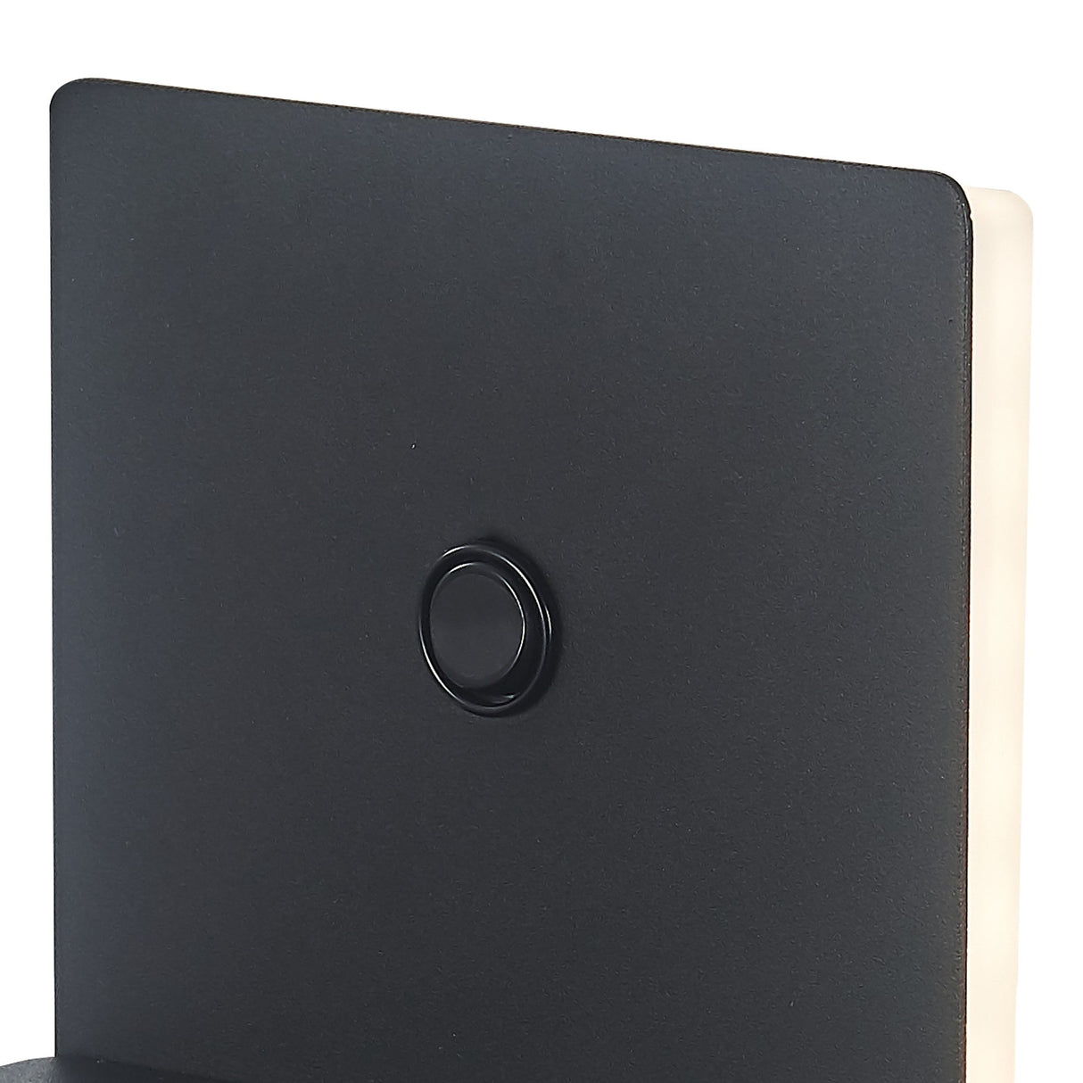 Zanzibar Backlight LED Wall Light With Switch & Phone Induction Charger 3W 3000K - Sand Black