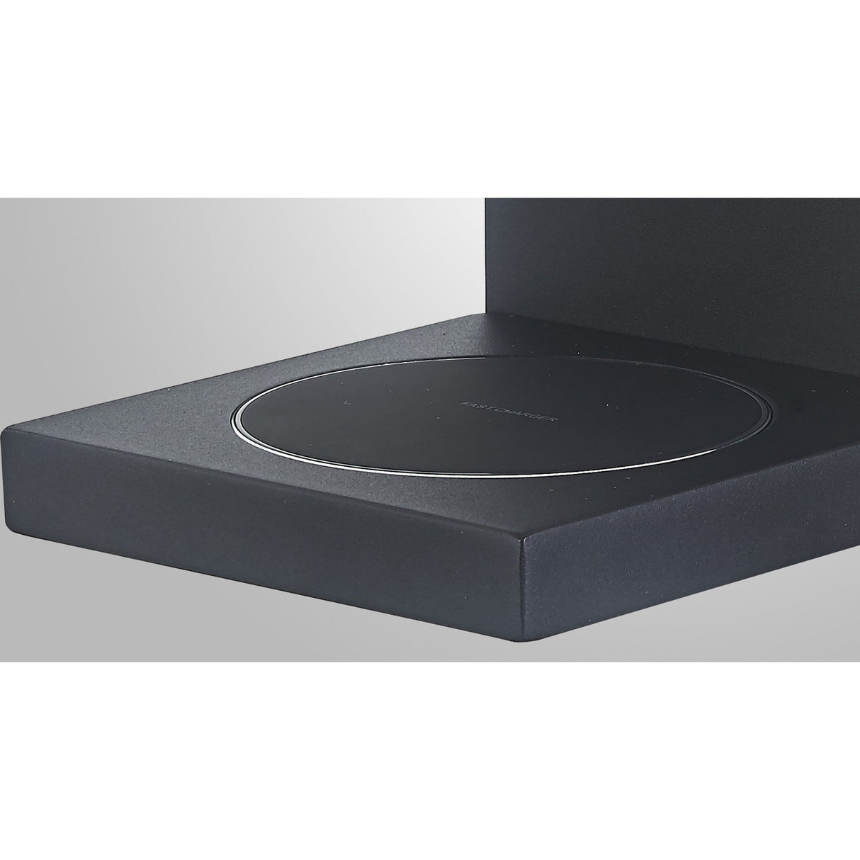 Zanzibar Backlight LED Wall Light With Switch & Phone Induction Charger 3W 3000K - Sand Black