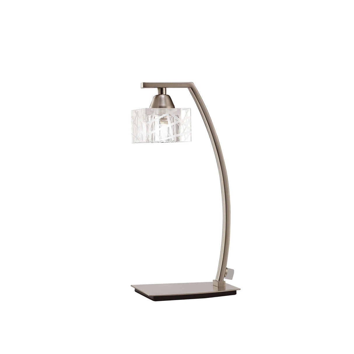 Zen 1 Light Table Lamp - Satin Nickel