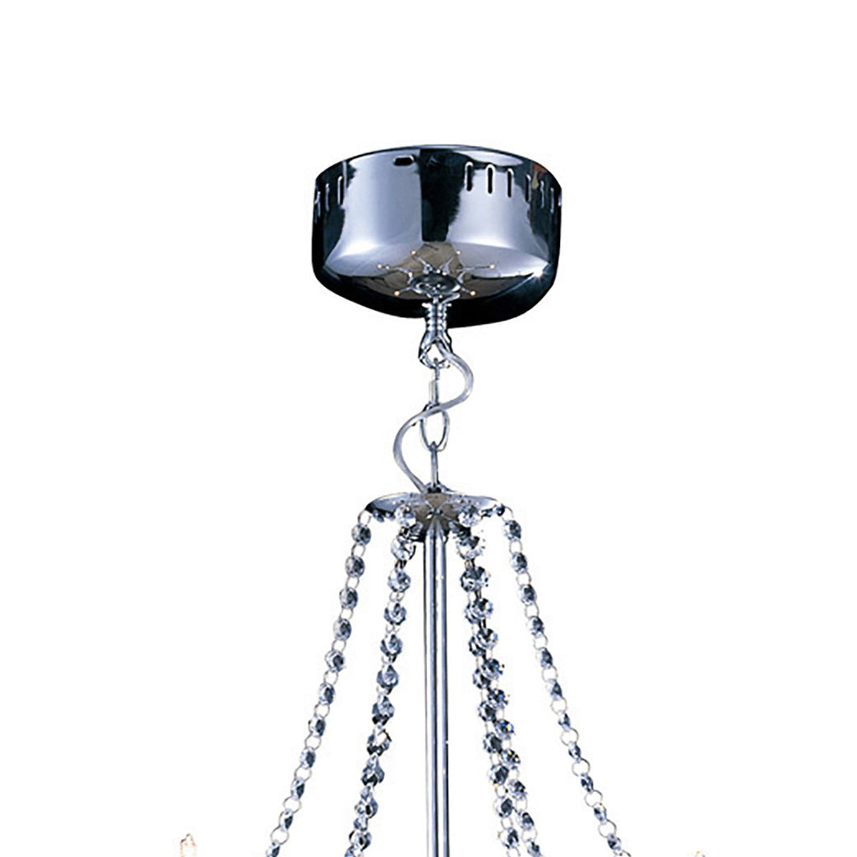 Zest 60cm Round 9 Light Crystal Chandelier - Polished Chrome